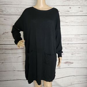 Repeat Long Sleeve Wool Sweater Dress Medium